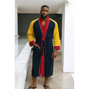 Vintage Loungewear By Sea Island Mens Bathrobe With Belt & Pockets